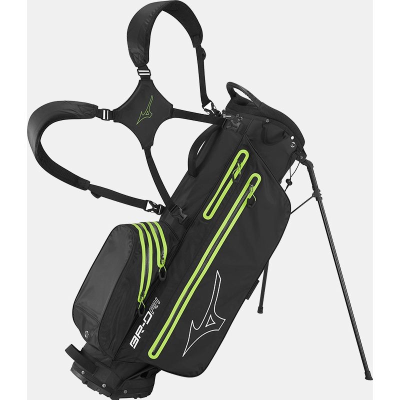 Mizuno BR-DRI 25 Stand Bag - Black/Green