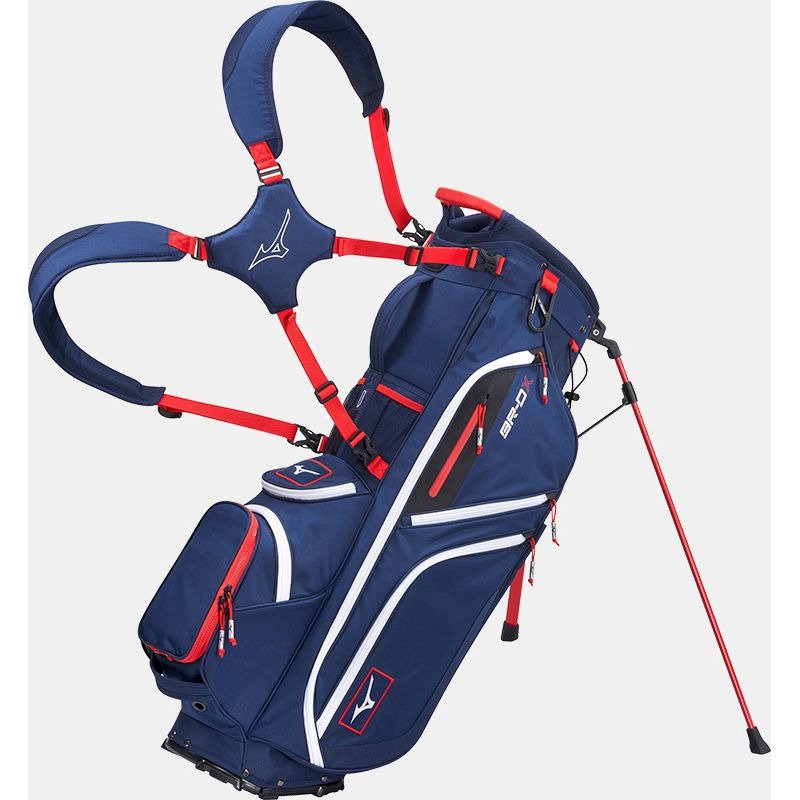 Mizuno BR-DX 25 Stand Bag - Navy/Red