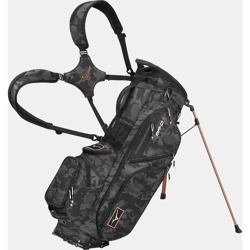 Mizuno BR-DX 25 Stand Bag - Black Camo/Copper